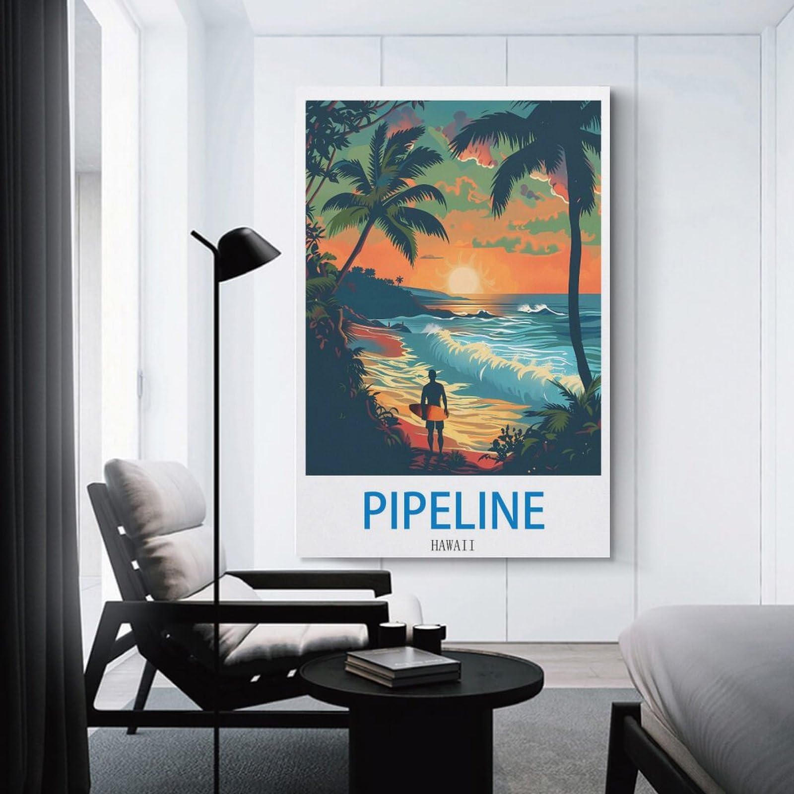 Amazon.com: DINGNE Pipeline Hawaii Vintage Travel Posters Surf